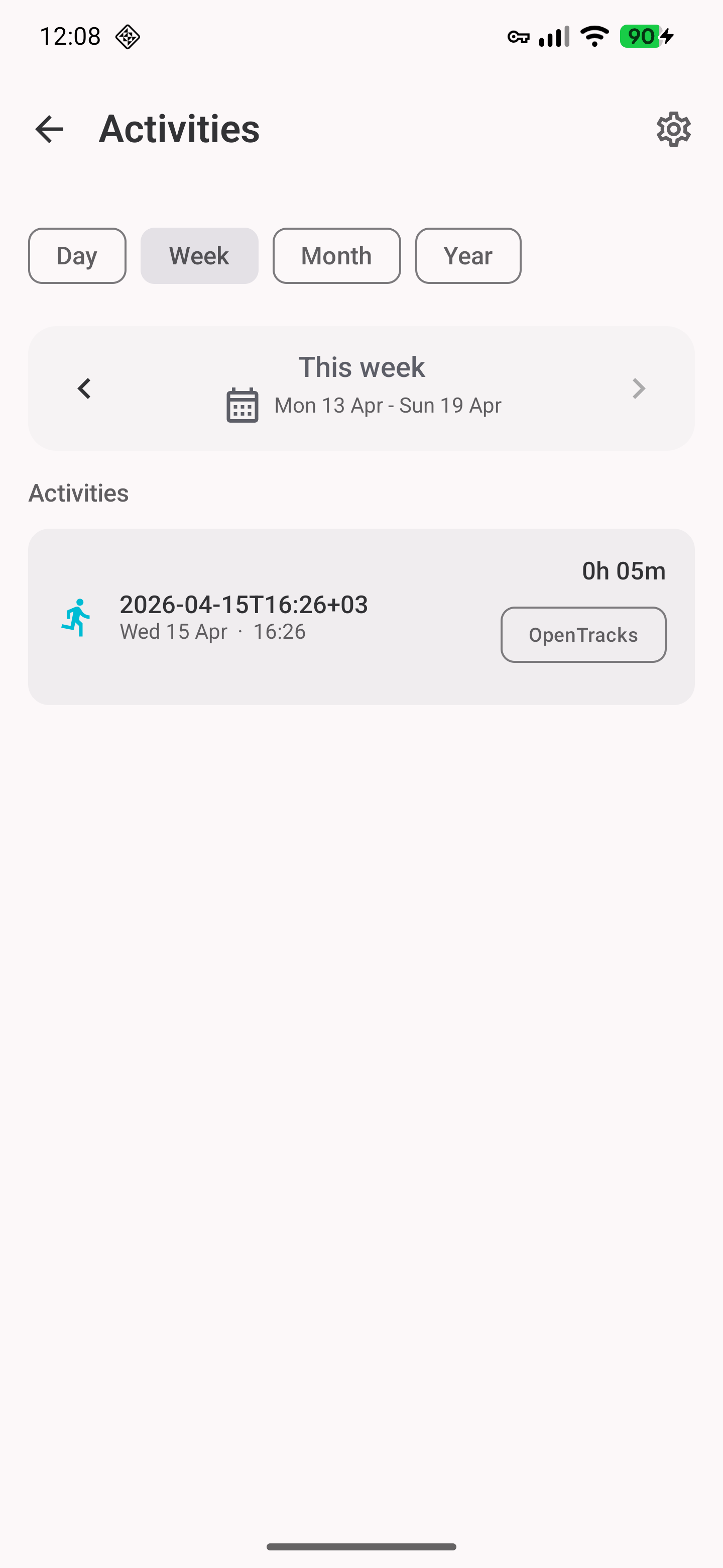 OpenVitals activities screenshot